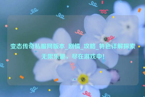 变态传奇私服网版本_剧情_攻略_特色详解探索无限乐趣，尽在游戏中！