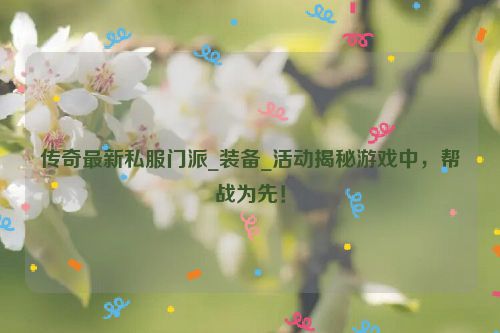 传奇最新私服门派_装备_活动揭秘游戏中，帮战为先！