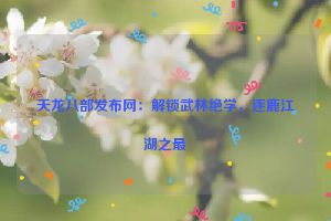 天龙八部发布网：解锁武林绝学，逐鹿江湖之最