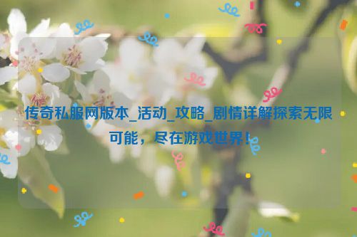 传奇私服网版本_活动_攻略_剧情详解探索无限可能，尽在游戏世界！